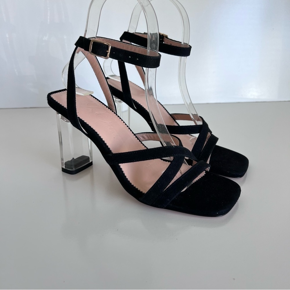 J. Crew Women’s Strappy‎ Lucite Heel Sandals